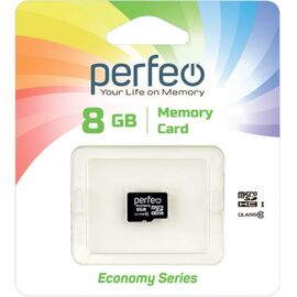  Карта памяти Perfeo microSD 8GB High-Capacity (Class 10) без адаптера (серия экономи), (Арт. PF8GMCSH10ES) 