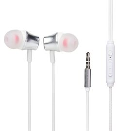  Проводные наушники с микрофоном внутриканальные SKYDOLPHIN SR03 Jack 3,5 (silver) (206546) 