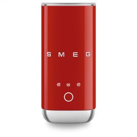  Вспениватель молока Smeg MFF02RDEU стиль 50-х гг, мощность 500Вт, холодная/горячая пена, автоматическое отключение, кнопочное управление 