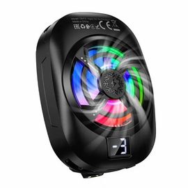  Кулер для телефона HOCO GM76 Blue diamond mobile phone cooler Black 