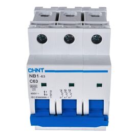  Автоматический выключатель CHINT NB1-63 (179710) 3P 63A 6кА х-ка C 