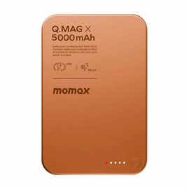  Power bank MOMAX IP116AM Q.Mag X 5000mAh Magnetic Wireless Battery Pack Orange 
