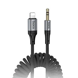  Кабель Lightning - 3.5mm Hoco UPA33A Nuevo 100см   (black) (241485) 