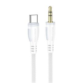  Кабель Type-C - 3.5mm Borofone BL14 100см   (white) (242839) 