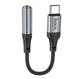  Переходник Jack 3.5 (м) - Type-C (п) Hoco LS36 Fresh цифровой (black) (235056) 