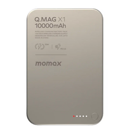  Power bank MOMAX IP117AE Q.Mag X1 (10000mAh) Magnetic Wireless Battery Pack Titanium Gray 