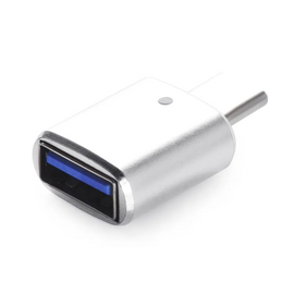  Переходник iNeez 912888 OTG USB to Type-C 3.0 converter + Flash Silver 