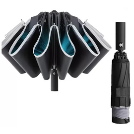  Зонт Xiaomi KongGu Reverse Ten Bone Automatic Lighting Umbrella с фонариком черный 