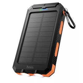  Аккумулятор внешний резервный HOCO J164 Platinum solar dual lighting (8000mAh) (черный) 