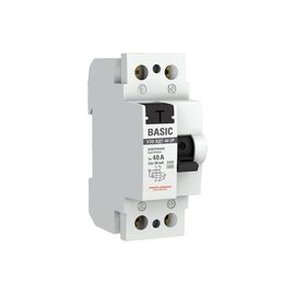  УЗО EKF ВДТ-40 Basic (elcb-2-40-30e-sim) 2P 40А/30мА (электронное) 
