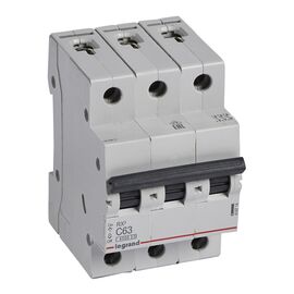  Выключатель автоматический Legrand RX3 419714 63A тип C 4.5kA 3П 400В 3мод 