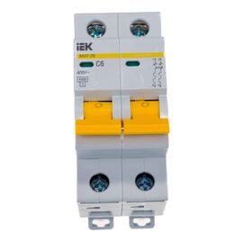  Выключатель автоматический IEK ВА47-29 (MVA20-2-006-C) модульный 2п C 6А 4.5кА 