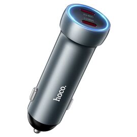  АЗУ HOCO Z54B Prosperous PD60W(2C) car charger Metal grey 
