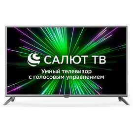 43" Телевизор Starwind SW-LED43UG403 стальной 3840x2160, 4K Ultra HD, 60 Гц, Wi-Fi, Smart TV, Яндекс ТВ 