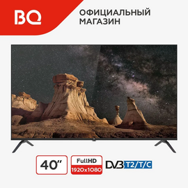  43" Телевизор BQ 43F34B черный 1920x1080, Full HD, 60 Гц 
