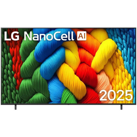  86" Телевизор LG 86NANO81A6A.ARUG черный NanoCell 3840x2160, 4K Ultra HD, 60 Гц, Wi-Fi, Smart TV, WebOS 