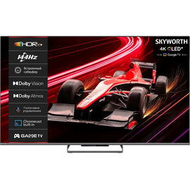  65" Телевизор Skyworth 65Q77G серый-металлик/серый 3840x2160, 4K Ultra HD, 144 Гц, Wi-Fi, Smart TV, Google TV 