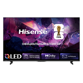  55" Телевизор Hisense 55E7S PRO черный QLED 3840x2160, 4K Ultra HD, 144Гц, Wi-Fi, Smart TV, HomeOS 