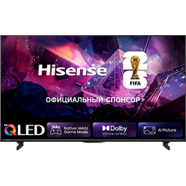  85" Телевизор Hisense 85E7S PRO черный QLED 3840x2160, 4K Ultra HD, 144  Гц, Wi-Fi, Smart TV, HomeOS 