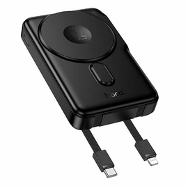  Аккумулятор внешний резервный HOCO Q48 Core PD20W magnetic power bank with cable+watch charger+holder(10000mAh) (черный) 