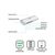  Power Bank на 10000 3 USB, 2A., Белый 