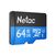  Карта флэш-памяти MicroSD 64 Гб Netac P500  Standard  UHS-I (90 Mb/s) без адаптера (Class 10)4(222573) 