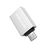  OTG переходник BOROFONE BV2 Micro USB (серебро) 
