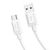  Кабель USB - микро USB HOCO X73 Sunway, 1.0м, круглый, 2.4A, силикон, цвет: белый (1/31/310) 