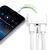  Переходник  MH035, Lightning - Jack 3.5/Dual Lightning, 10 см, белый 