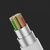 Переходник  MH035, Lightning - Jack 3.5/Dual Lightning, 10 см, белый 