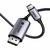  Кабель UGREEN CM556 (25158) USB-C To DP Cable(8K) 2M Silver 