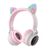  Наушники полноразмерные bluetooth HOCO W27 Cat ear (серый) 