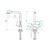 Смеситель для кухни KUCHENSTERN Fokus-FS 401SS40 нерж 