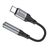  Переходник Jack 3.5 (м) - Type-C (п) Hoco LS36 Fresh цифровой (black) (235056) 