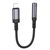  Переходник Jack 3.5 (м) - Lightning (п) Borofone BV24 Graceful (metal grey) (240963) 