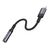  Переходник Jack 3.5 (м) - Lightning (п) Borofone BV24 Graceful (metal grey) (240963) 