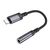  Переходник Jack 3.5 (м) - Lightning (п) Borofone BV24 Graceful (metal grey) (240963) 