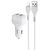  Автомобильное зарядное устройство HOCO Z36 Leader, 2xUSB с Кабелем USB - Lightning, 2.4A, белый 