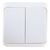  Выключатель SMARTBUY Юпитер SBE-03w-10-SW2-0 2-клавишный 10А, ОУ, белый 1/10 