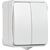  Выключатель SMARTBUY Сатурн SBE-04g-10-SW2-0 наружная установка 2-клавишный 10А, IP54, белый, 18/216 