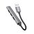  Переходник HOCO HB26 4 in 1 adapter(USB to USB3.0+USB2.0*3) (серый) 