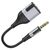  Переходник 2*Jack 3,5 (м) - Jack 3,5 (п) Borofone BL19 Creator 10см (black) (225501) 