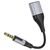  Переходник 2*Jack 3,5 (м) - Jack 3,5 (п) Borofone BL19 Creator 10см (black) (225501) 