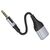  Переходник 2*Jack 3,5 (м) - Jack 3,5 (п) Borofone BL19 Creator 10см (black) (225501) 