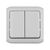  Выключатель Legrand Quteo 2кл. IP44 серый (782332) 