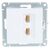  Розетка компьютерная Schneider Electric AtlasDesign ATN000185 двойная RJ45+RJ45, кат.5E, Белый 