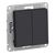  Переключатель Schneider Electric AtlasDesign ATN001065 2-клавишный сх.6, 10АХ, механизм, Карбон 