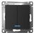  Выключатель Systeme electric AtlasDesign ATN001053S 2-клавишный с подсветкой, сх.5а, 10АХ, быстрозажимные клеммы, карбон 