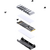  Радиатор для SSD M.2 2280 JONSBO M202 Grey (серый) 