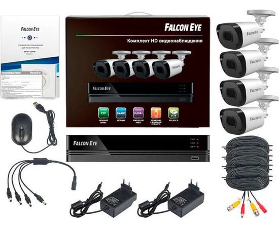  Комплект видеонаблюдения Falcon Eye FE-104MHD KIT Дача Smart 